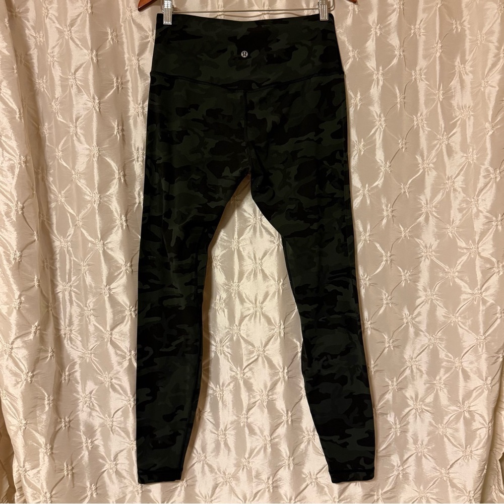 Lululemon Align Pant Full Length 28" Leggings Incognito Camo Multi Gator Green - Picture 6 of 16